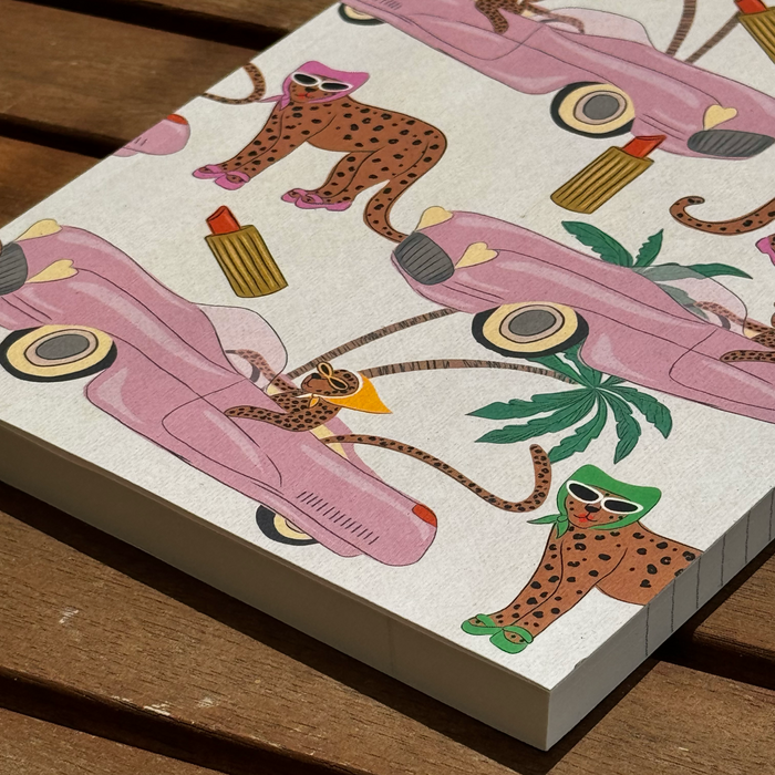 Paperback — Leopard Bon Voyage lined notebook