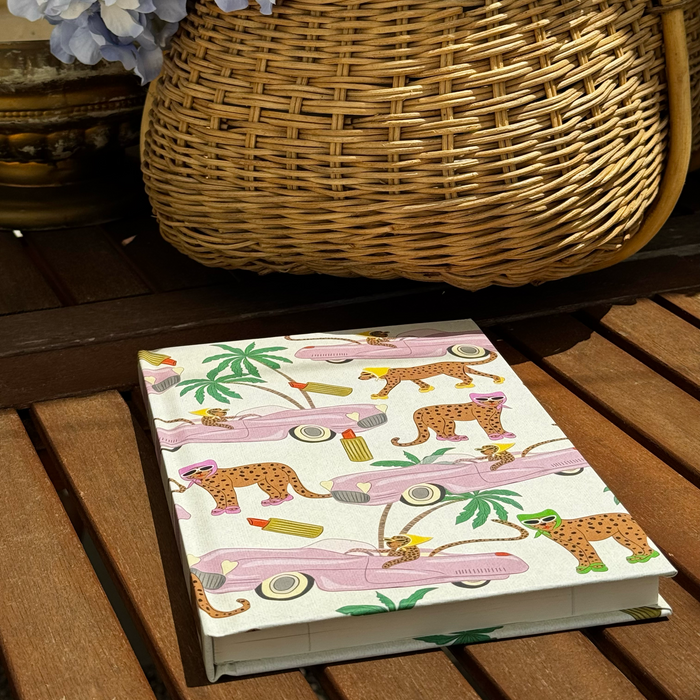 Hardcover — Leopard Bon Voyage lined notebook
