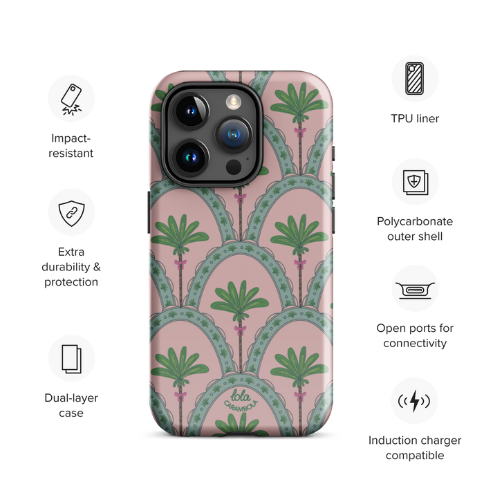 Pretty Palm Trees Tough Case for iPhone®– Lola Carambola Pretty Palm Trees Tough Case for iPhone®– Lola Carambola