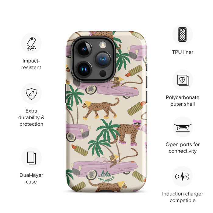 Leopard Bon Voyage Tough Case for iPhone®