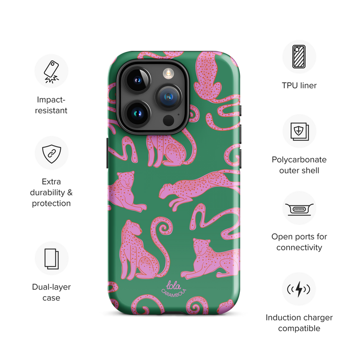 Pink Leopard Tough Case for iPhone®